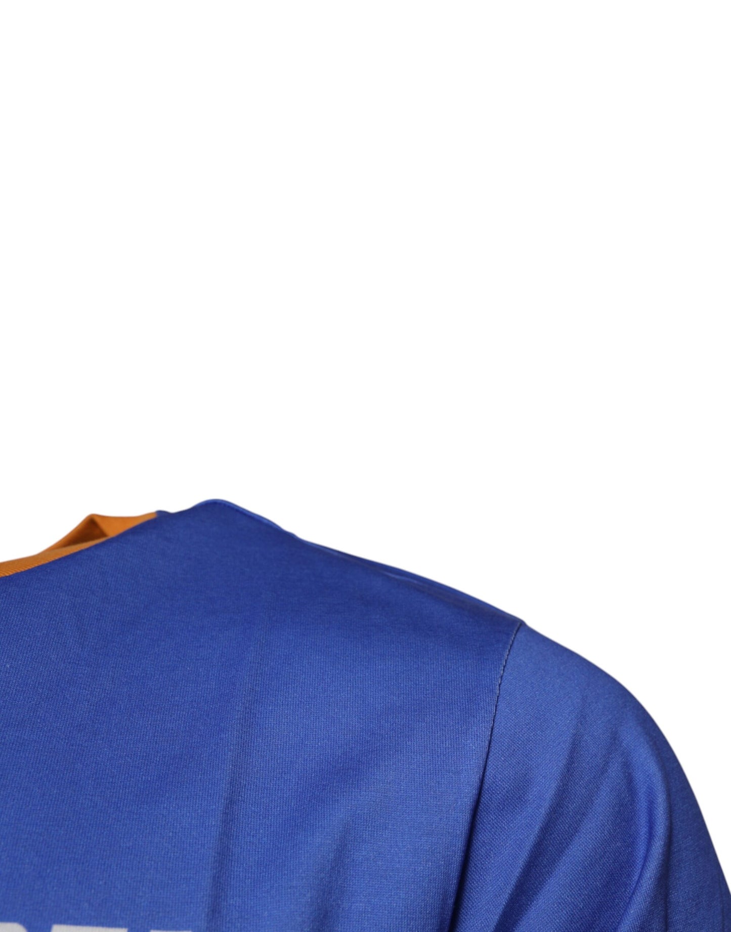 T-shirt ras du cou en coton bleu à imprimé graphique Dolce & Gabbana