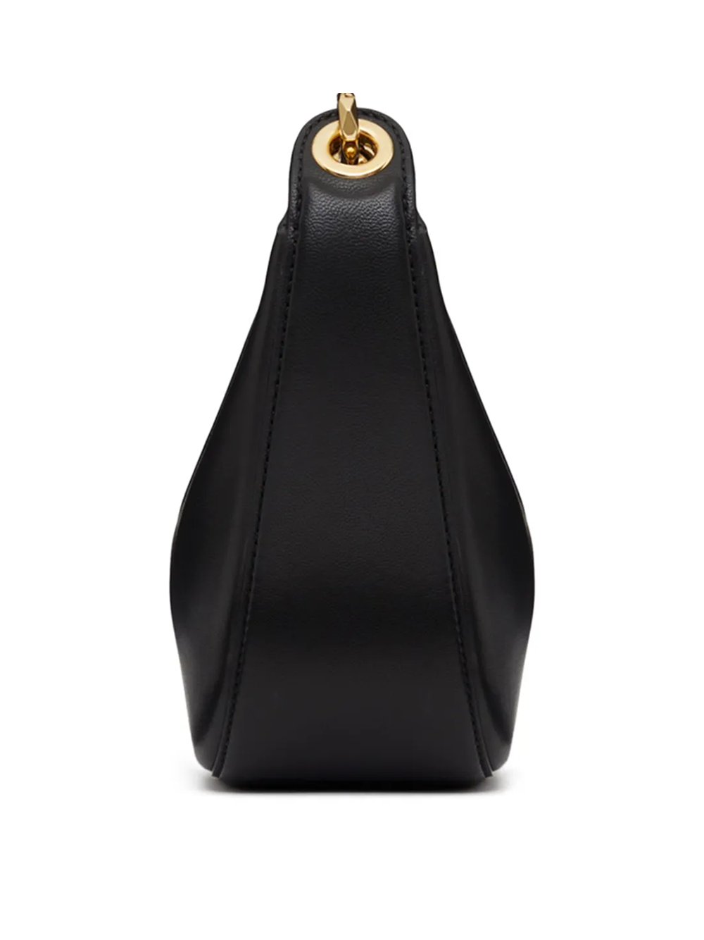 Sac à bandoulière Mini Hobo Vlogo en cuir noir Valentino Garavani
