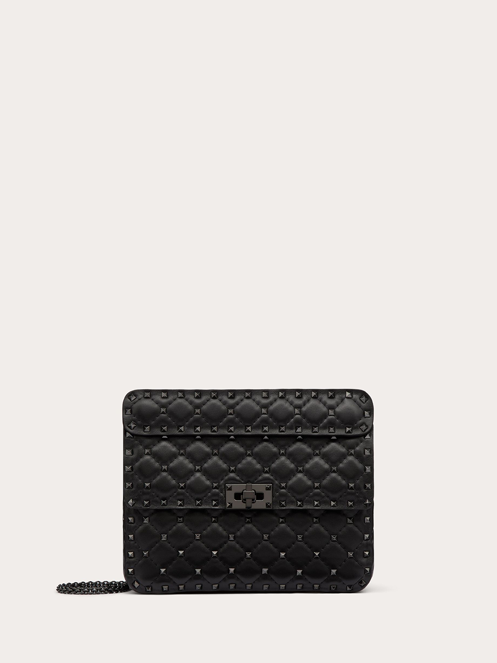 Sac Rockstudt Spike moyen en cuir nappa noir Valentino Garavani