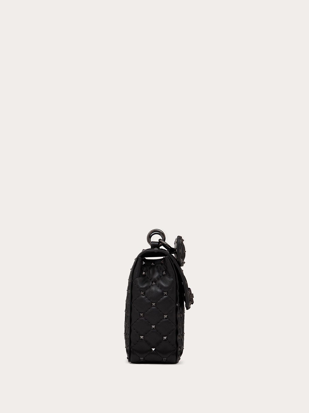 Sac Rockstudt Spike moyen en cuir nappa noir Valentino Garavani