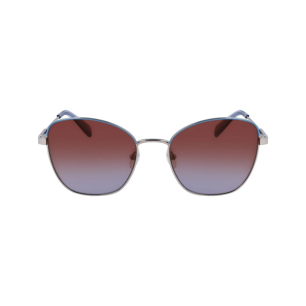 Graue Sonnenbrille aus Metall von Longchamp
