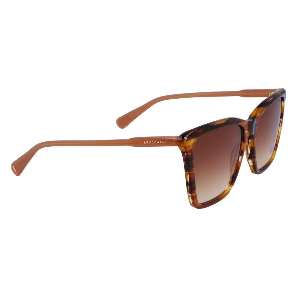 Longchamp – Braune Acetat-Sonnenbrille