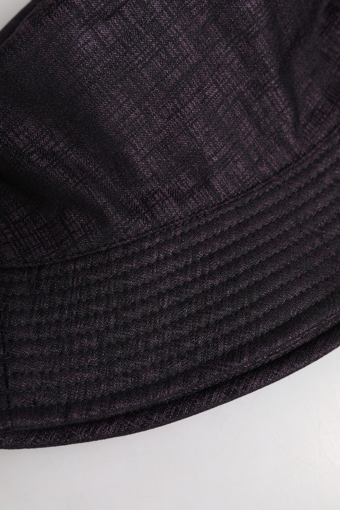 Chapeau bob en nylon noir à large bord Dolce & Gabbana