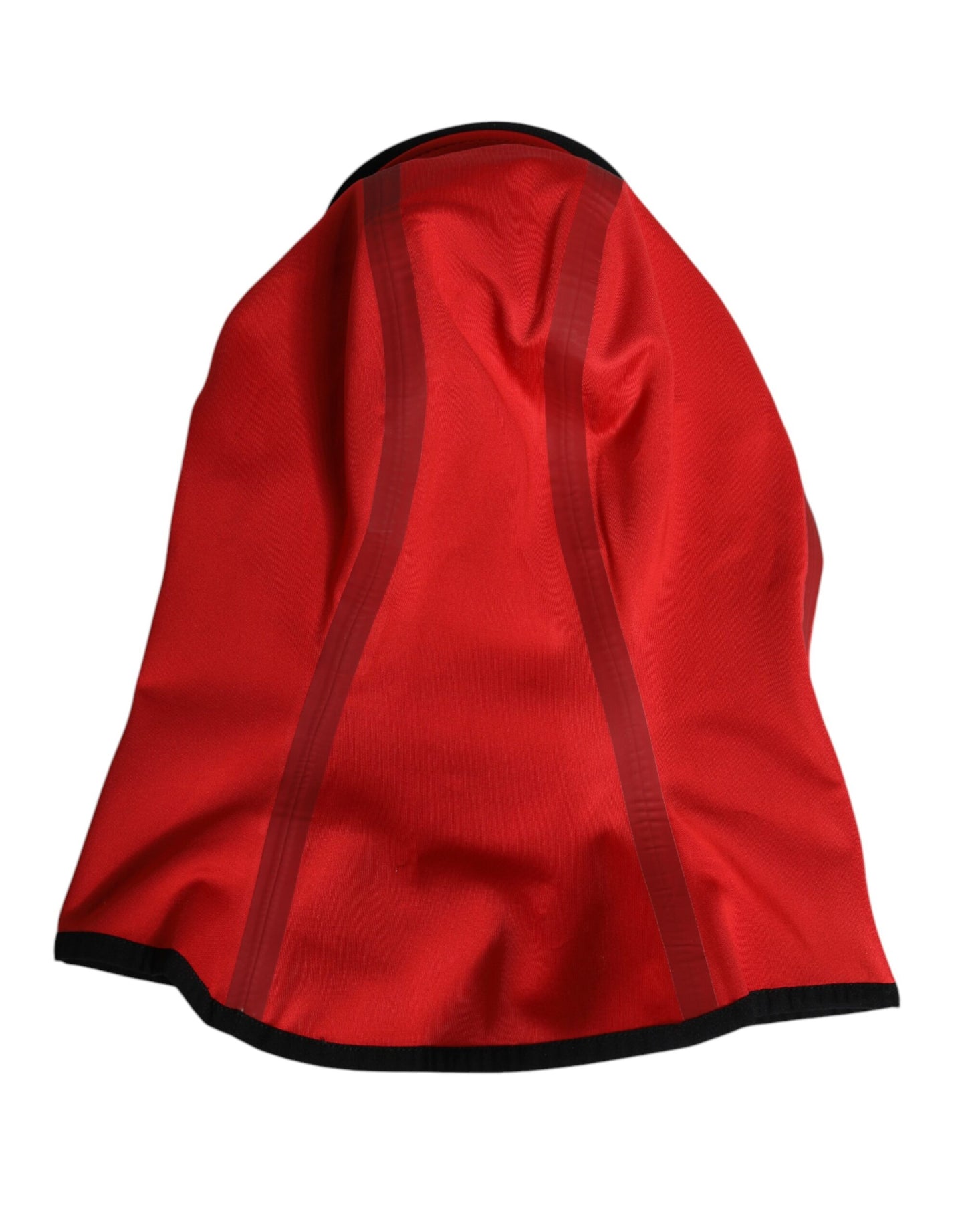 Cagoule à large bord en polyester avec logo rouge Dolce & Gabbana