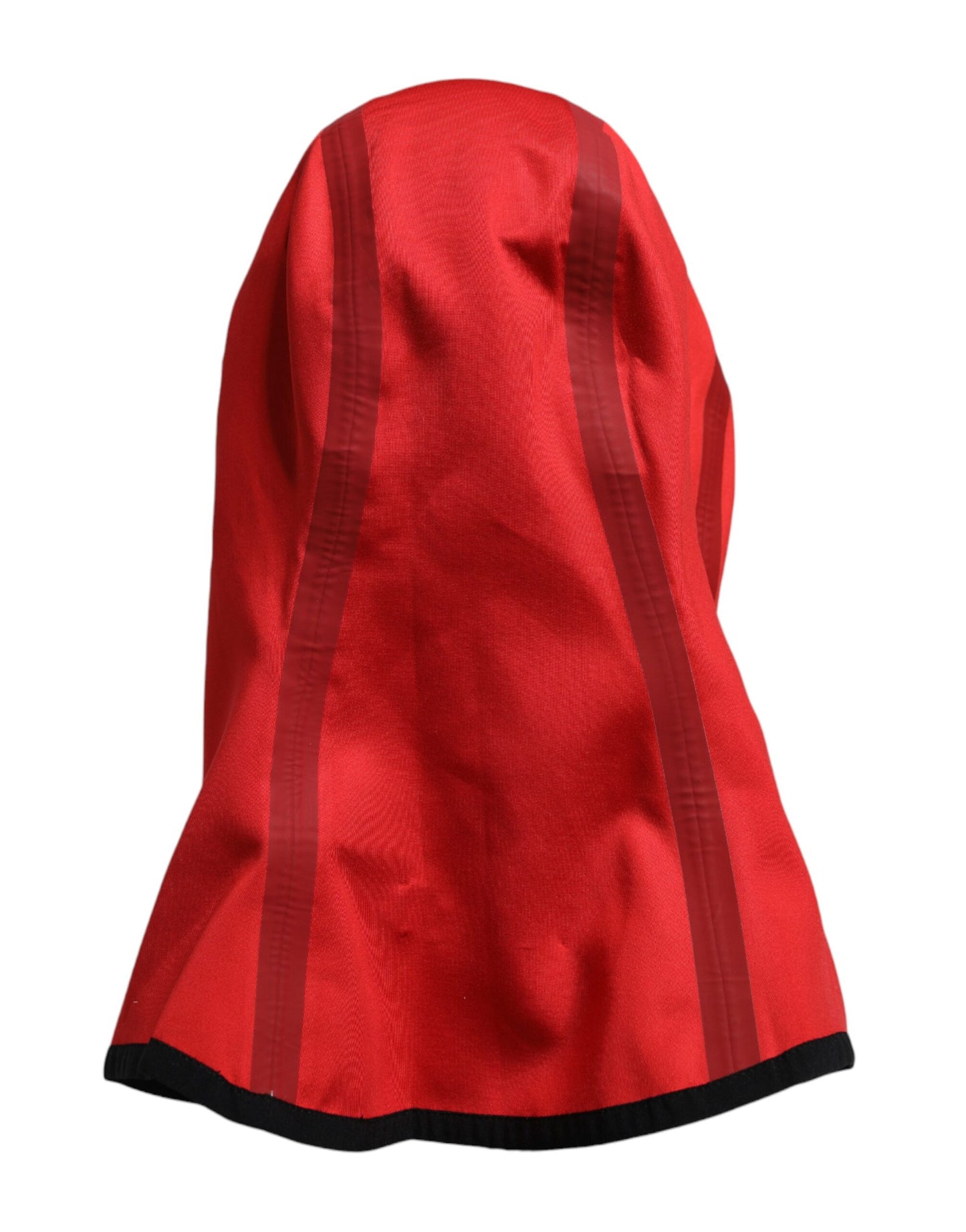 Cagoule à large bord en polyester avec logo rouge Dolce & Gabbana