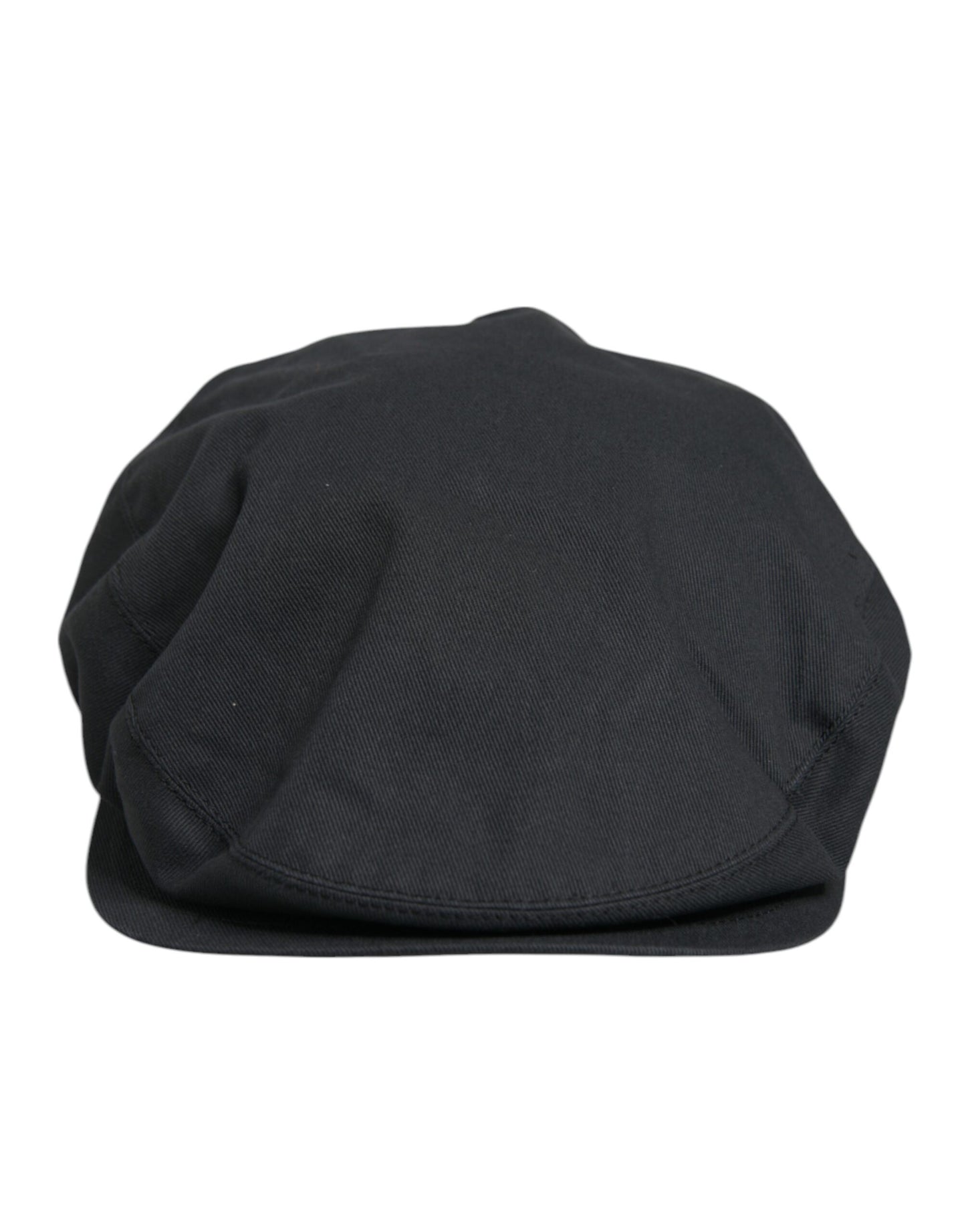 Dolce & Gabbana Chapeau Newsboy Capello Cabbie en coton noir