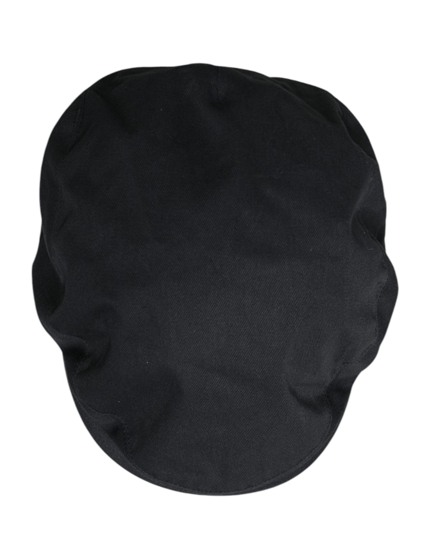 Dolce & Gabbana Chapeau Newsboy Capello Cabbie en coton noir