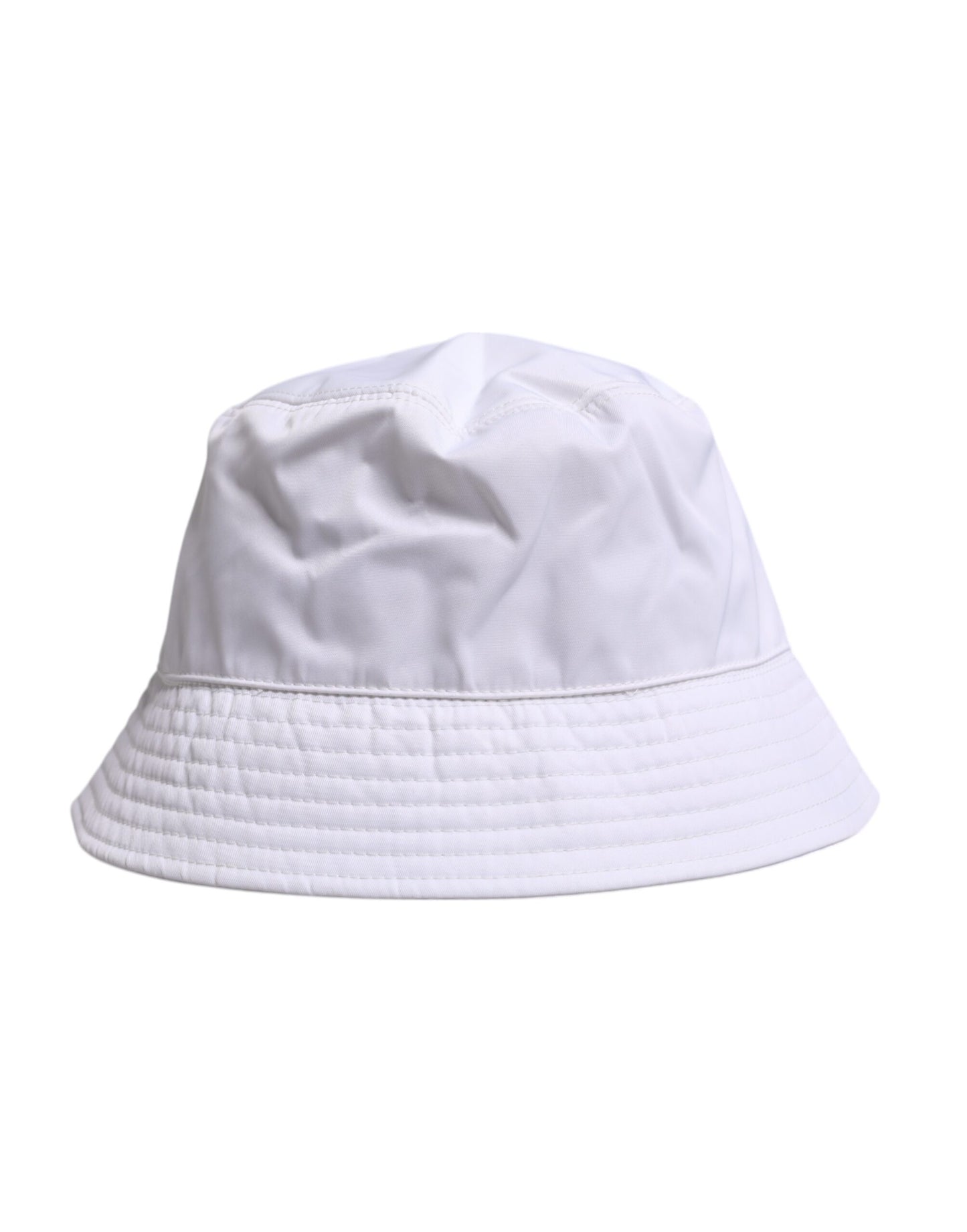Bob à large bord en coton blanc Dolce & Gabbana