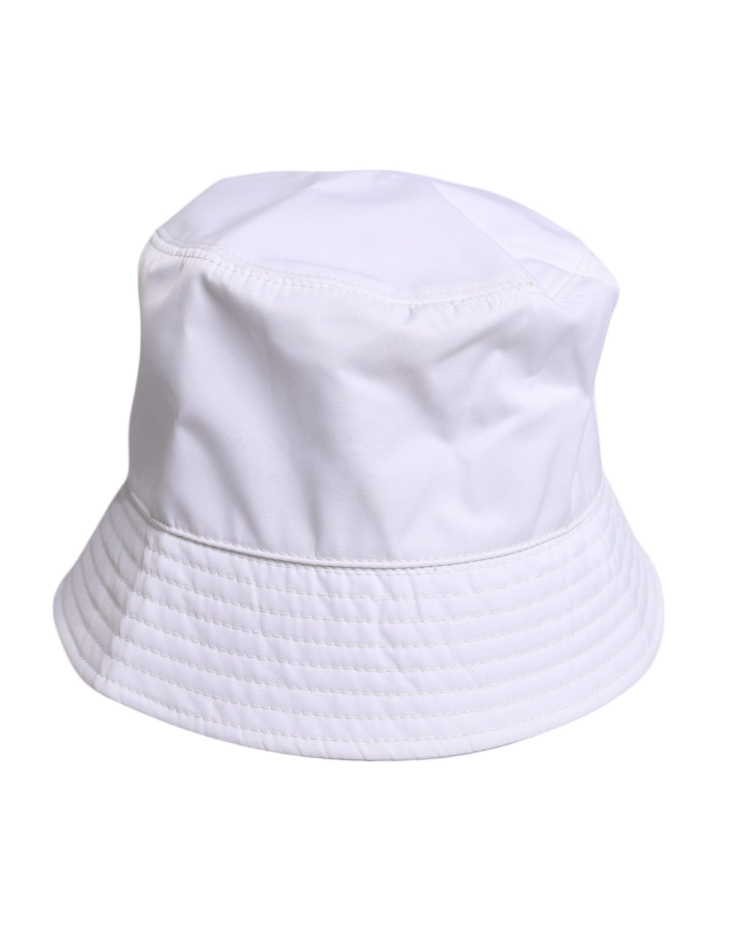 Bob à large bord en coton blanc Dolce & Gabbana