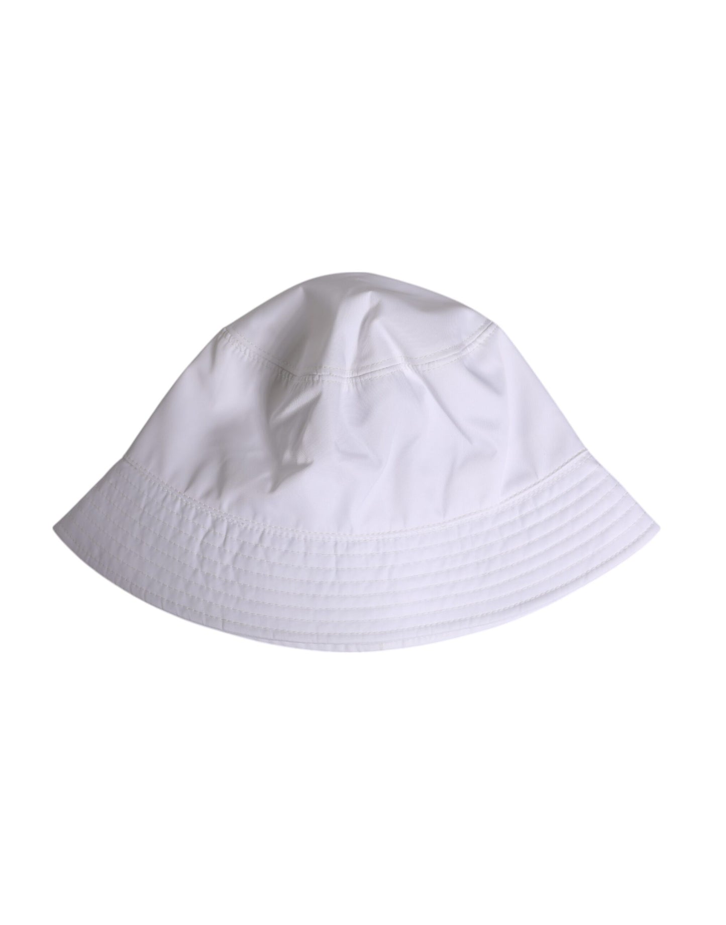 Bob à large bord en coton blanc Dolce & Gabbana