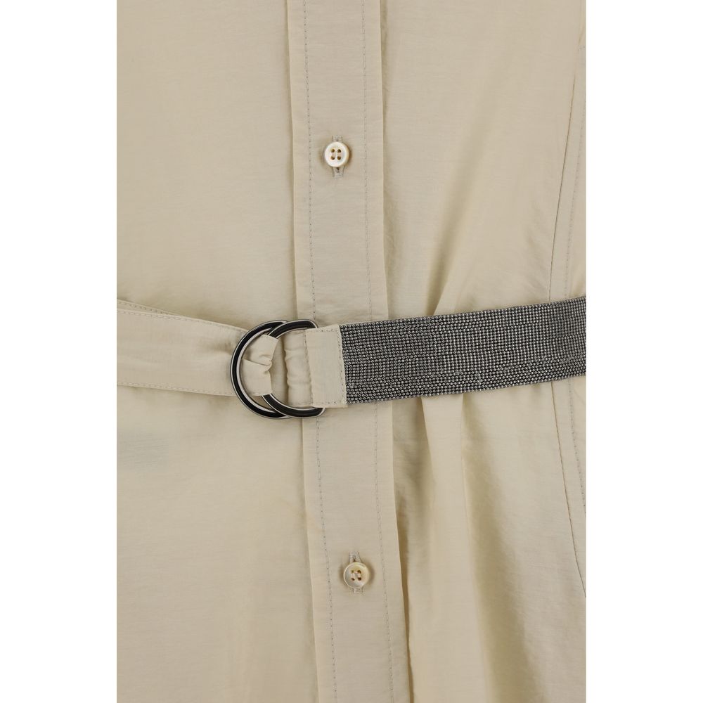 Brunello Cucinelli Robe longue en coton