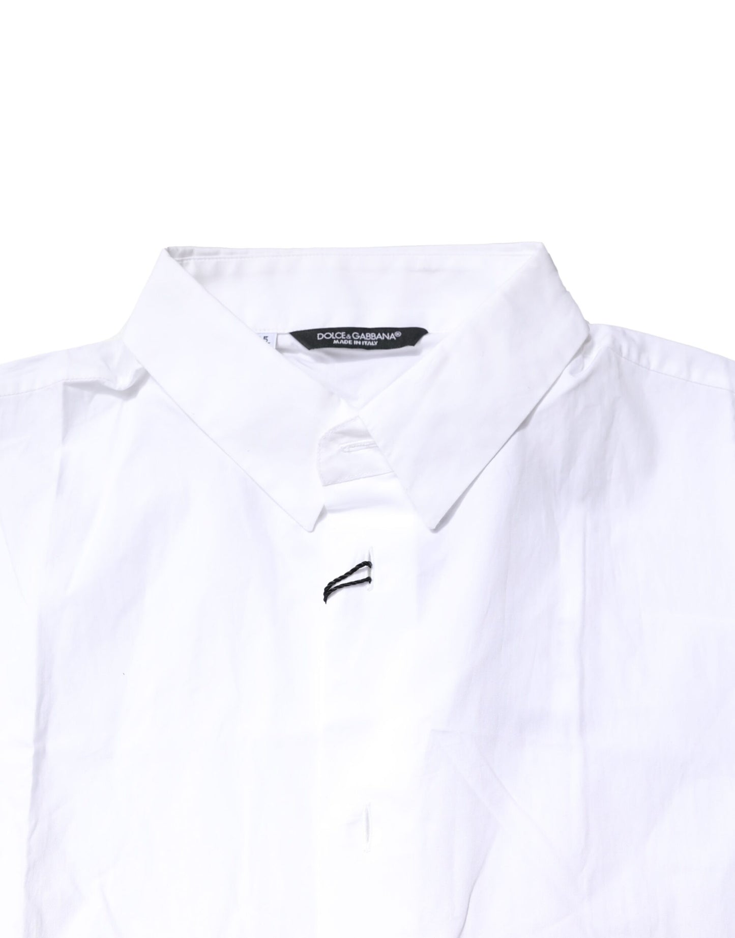 Polo décontracté à boutons en coton blanc Dolce & Gabbana pour homme
