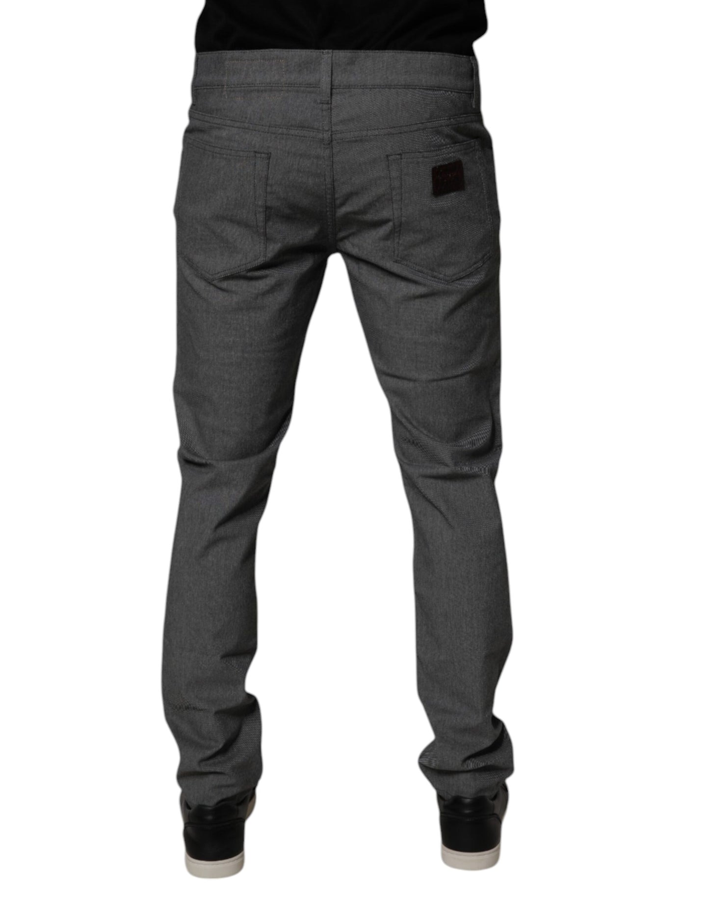 Jean skinny en coton stretch gris Dolce & Gabbana