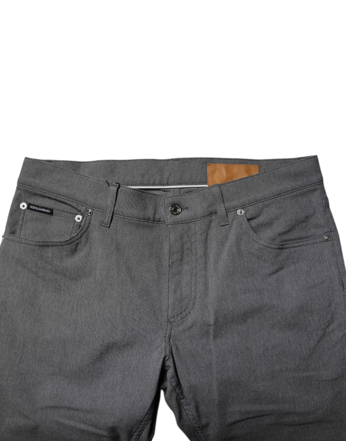 Jean skinny en coton stretch gris Dolce & Gabbana