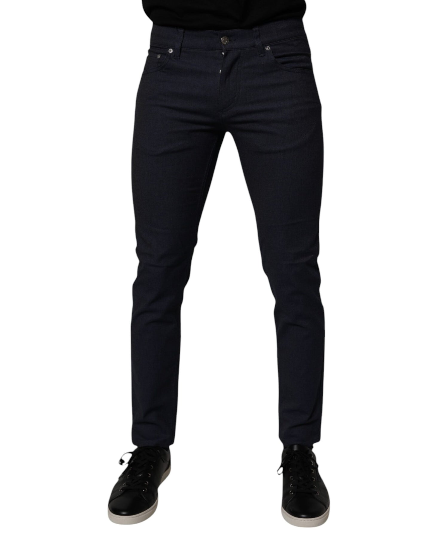 Jean skinny en coton stretch bleu foncé Dolce & Gabbana