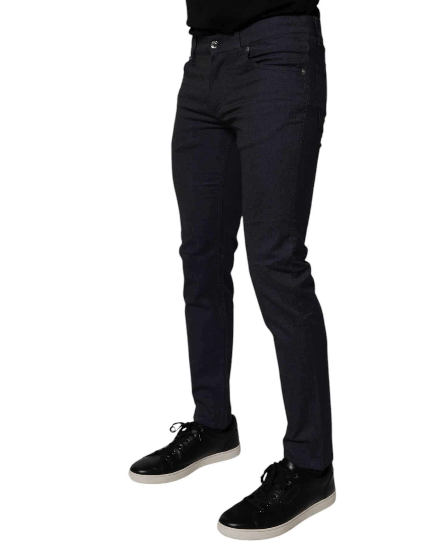 Jean skinny en coton stretch bleu foncé Dolce & Gabbana