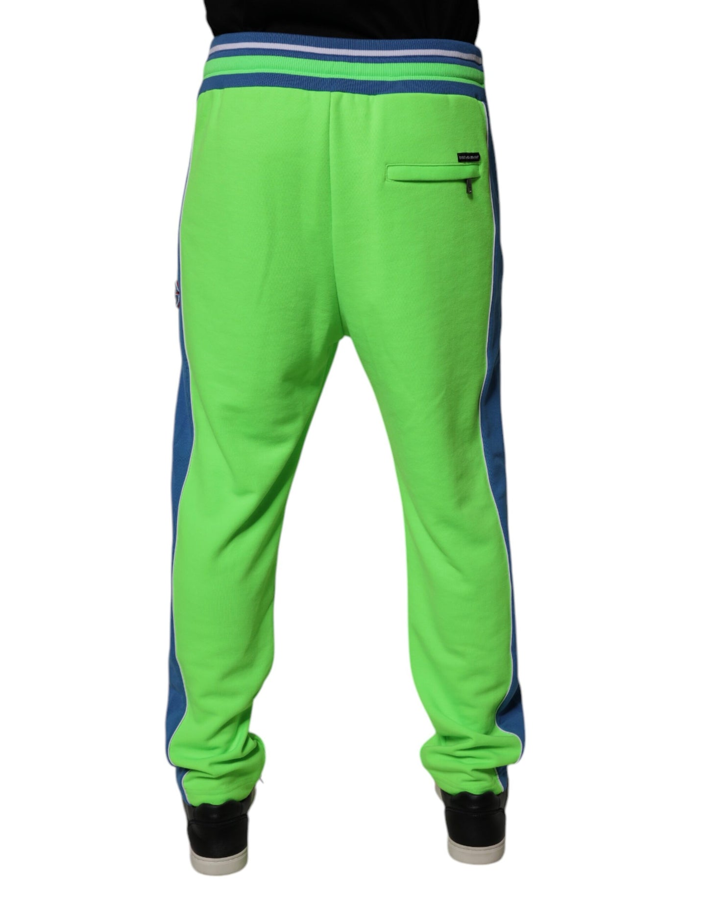 Pantalon de jogging vert et bleu Dolce & Gabbana