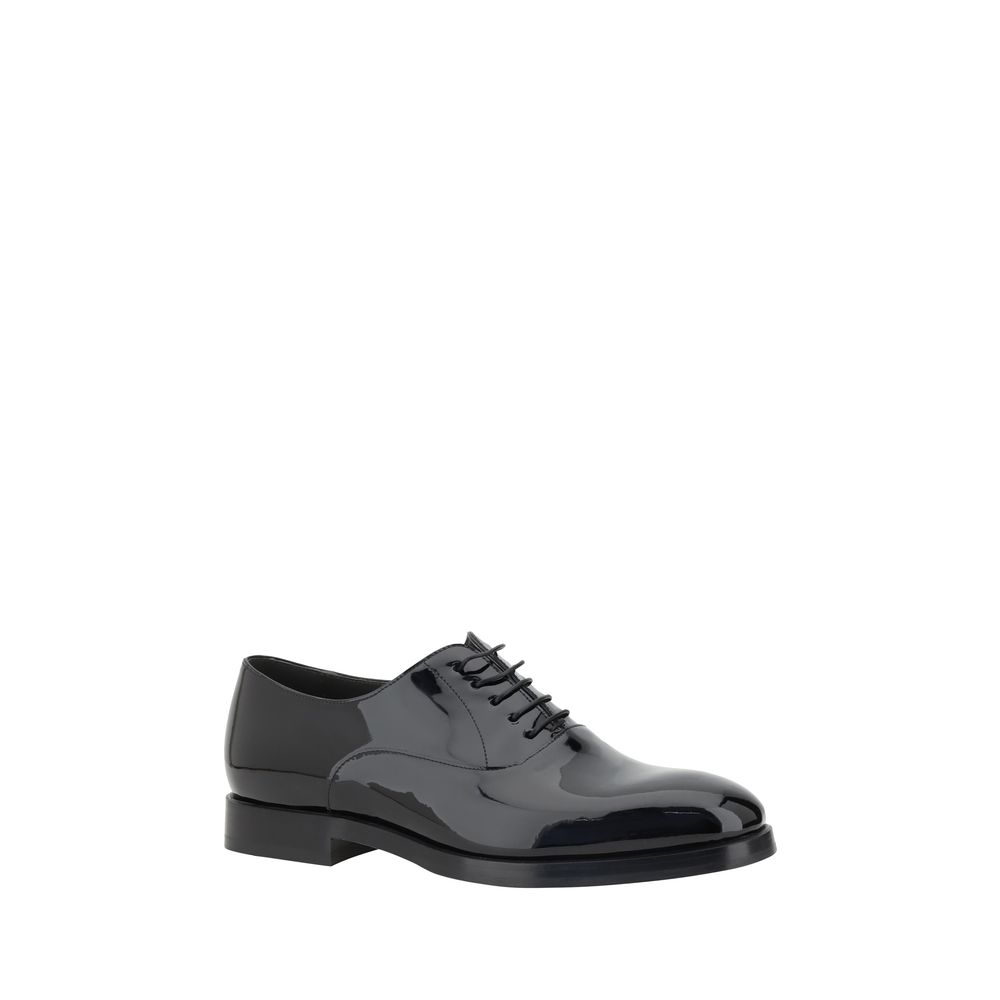 Chaussures à lacets en cuir verni Brunello Cucinelli