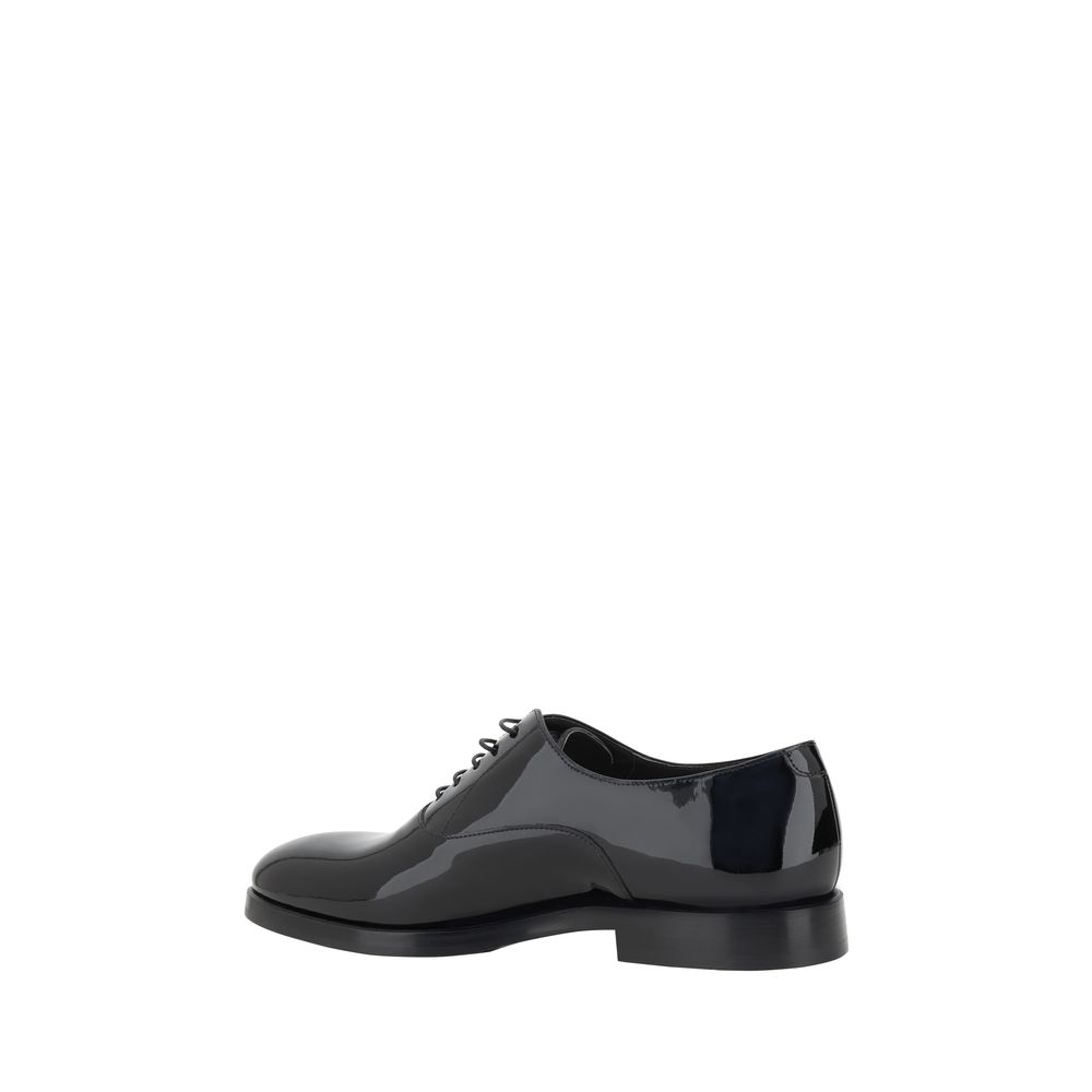 Chaussures à lacets en cuir verni Brunello Cucinelli