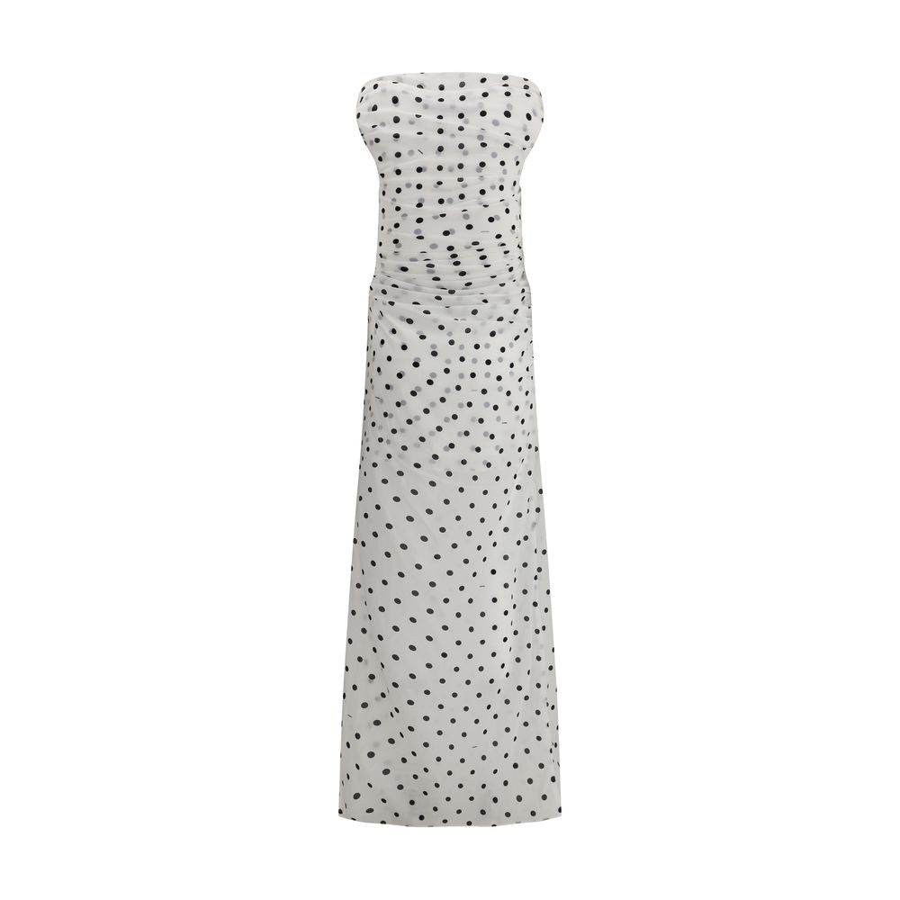 Jacquemus Rita Pois langes Kleid