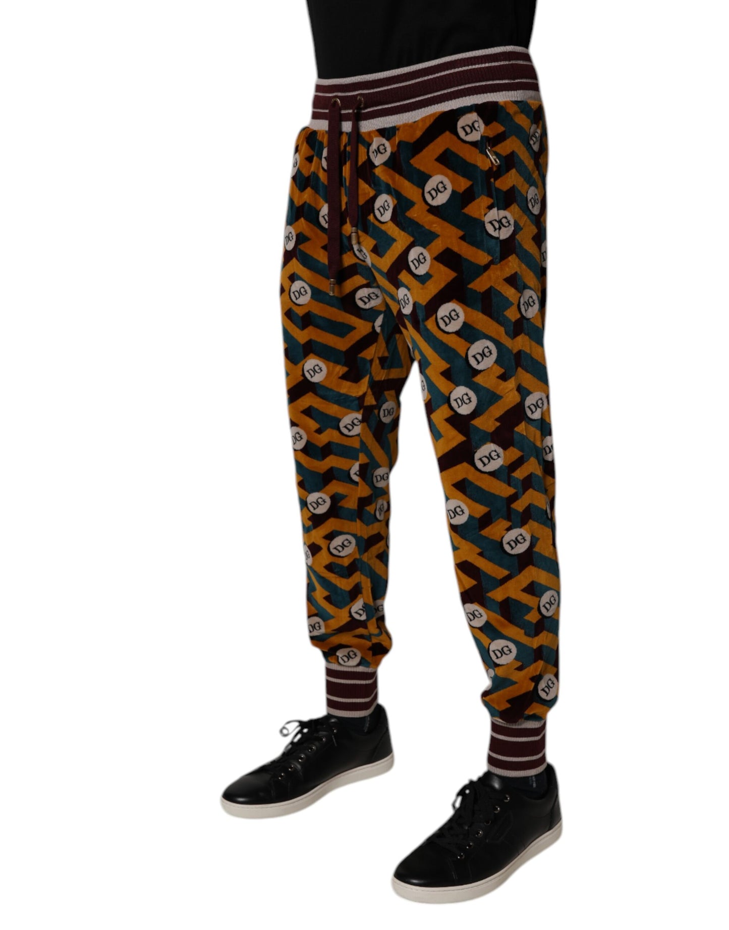 Pantalon de jogging Dolce & Gabbana à logo multicolore et monogramme