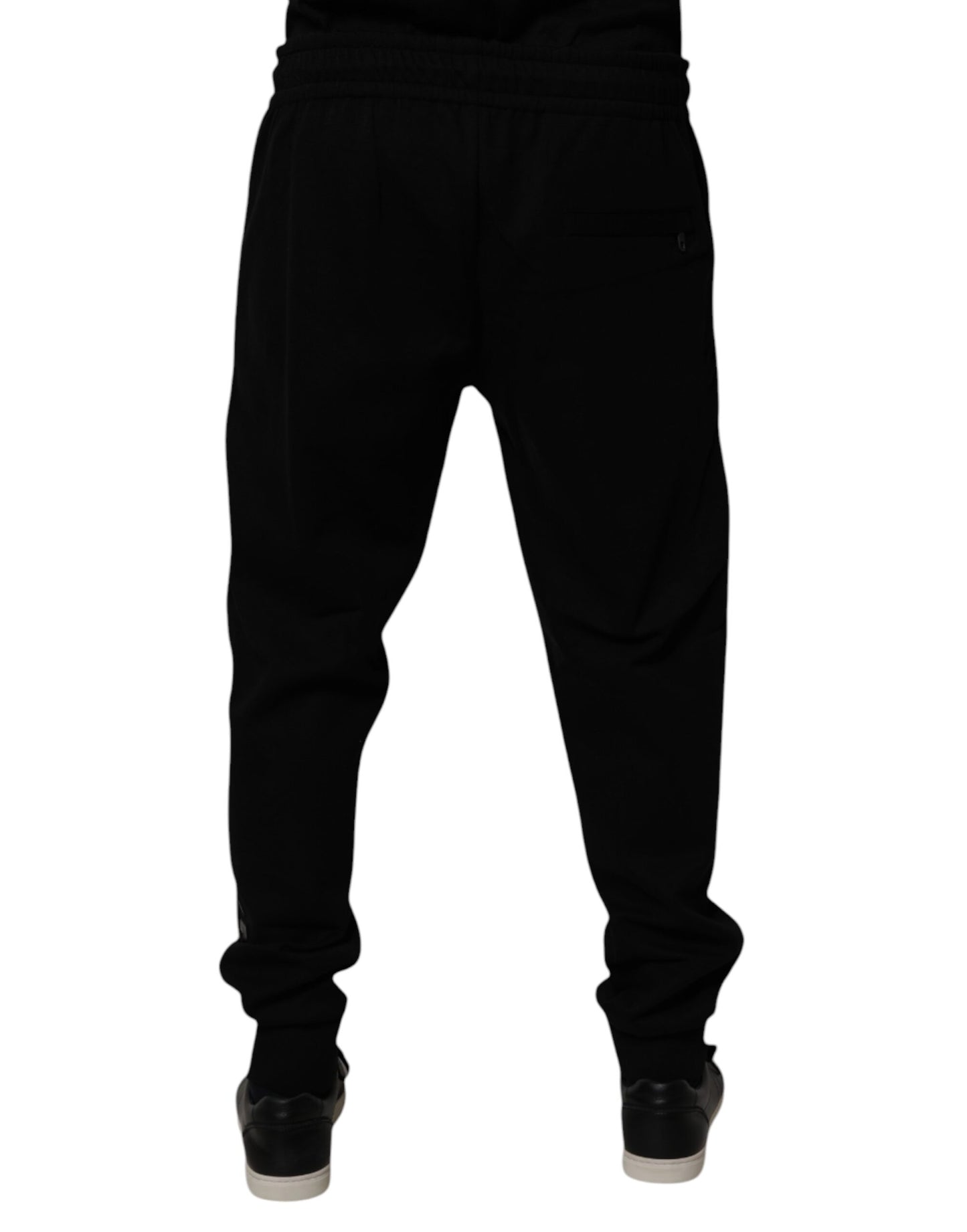 Pantalon de jogging en coton mélangé noir Dolce & Gabbana