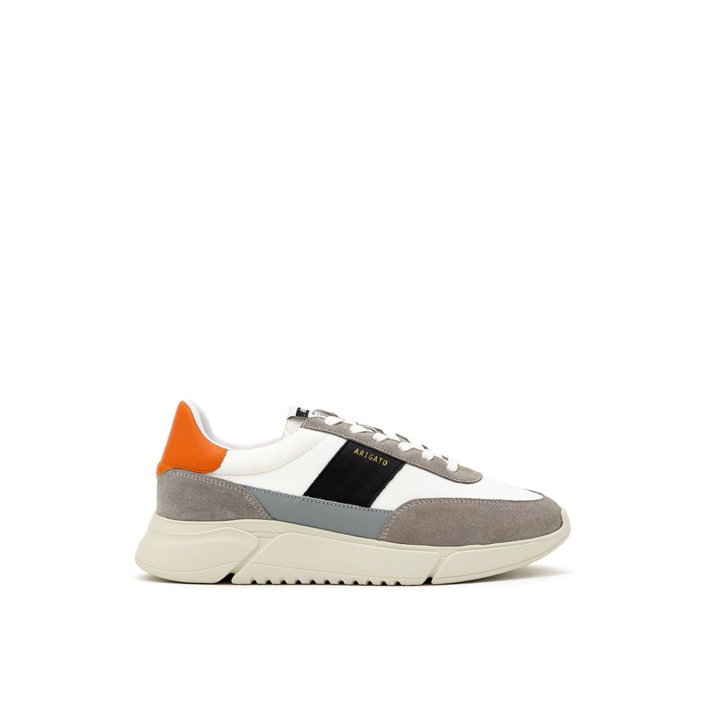 Axel Arigato Zweifarbiger Sneaker aus Stoff und Leder