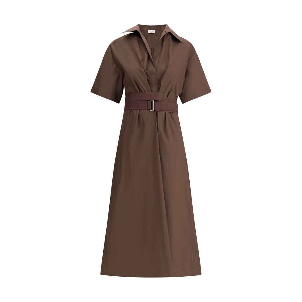 Brunello Cucinelli Robe longue en coton