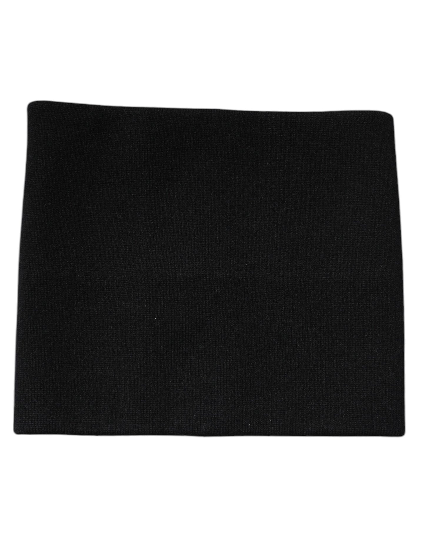 Foulard carré en cachemire noir Dolce & Gabbana