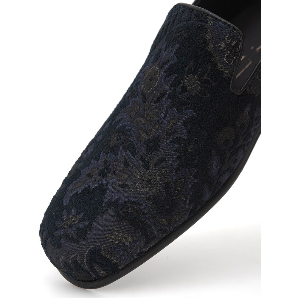 Etro Slip-On-Loafer aus blauem Leder