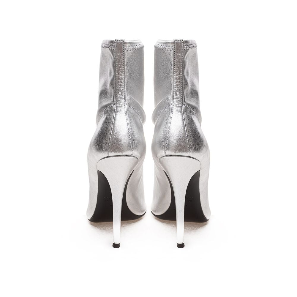 Giuseppe Zanotti Grauer Lederstiefel
