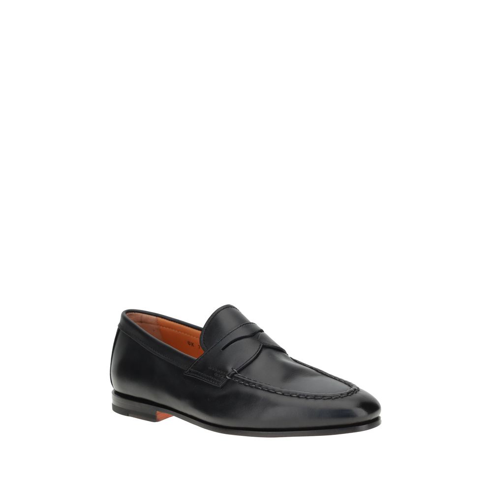 Santoni Leder-Loafer