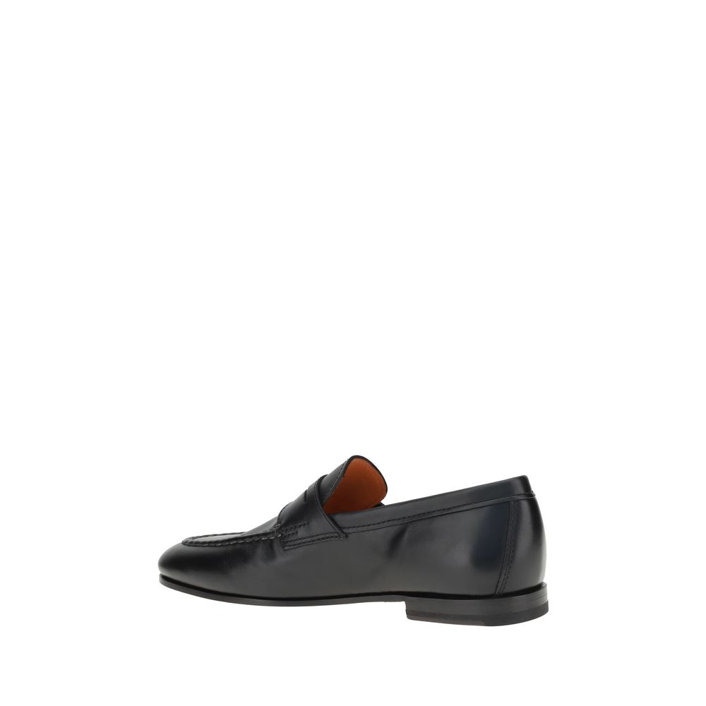 Santoni Leder-Loafer