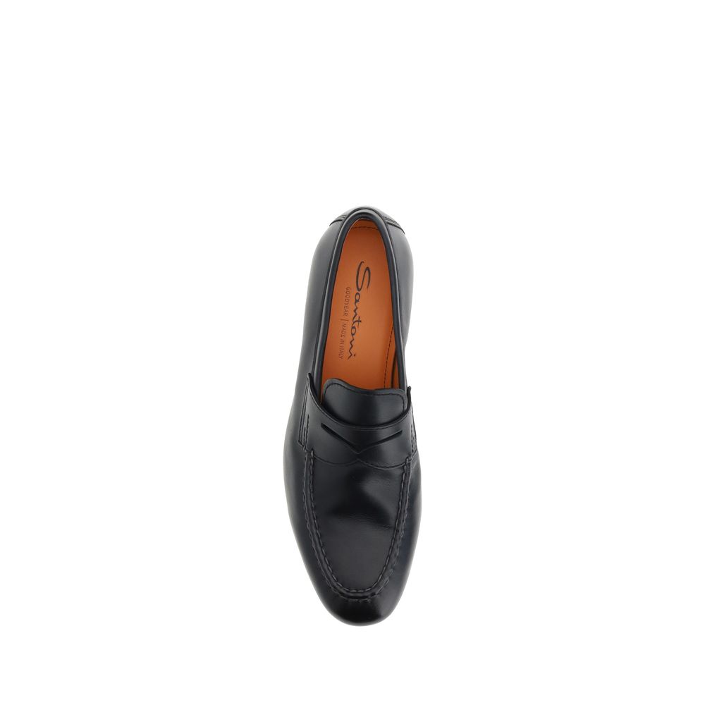 Santoni Leder-Loafer