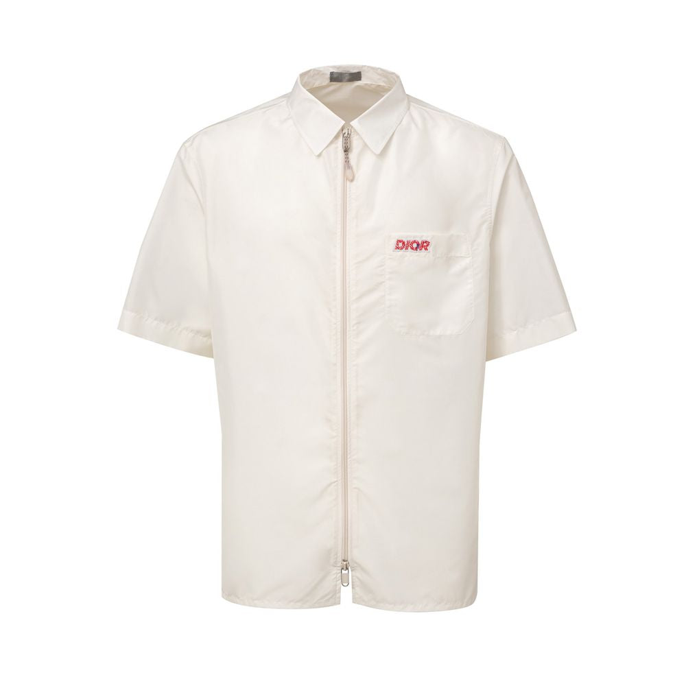 Dior Weißes Polyester-Kurzarmshirt