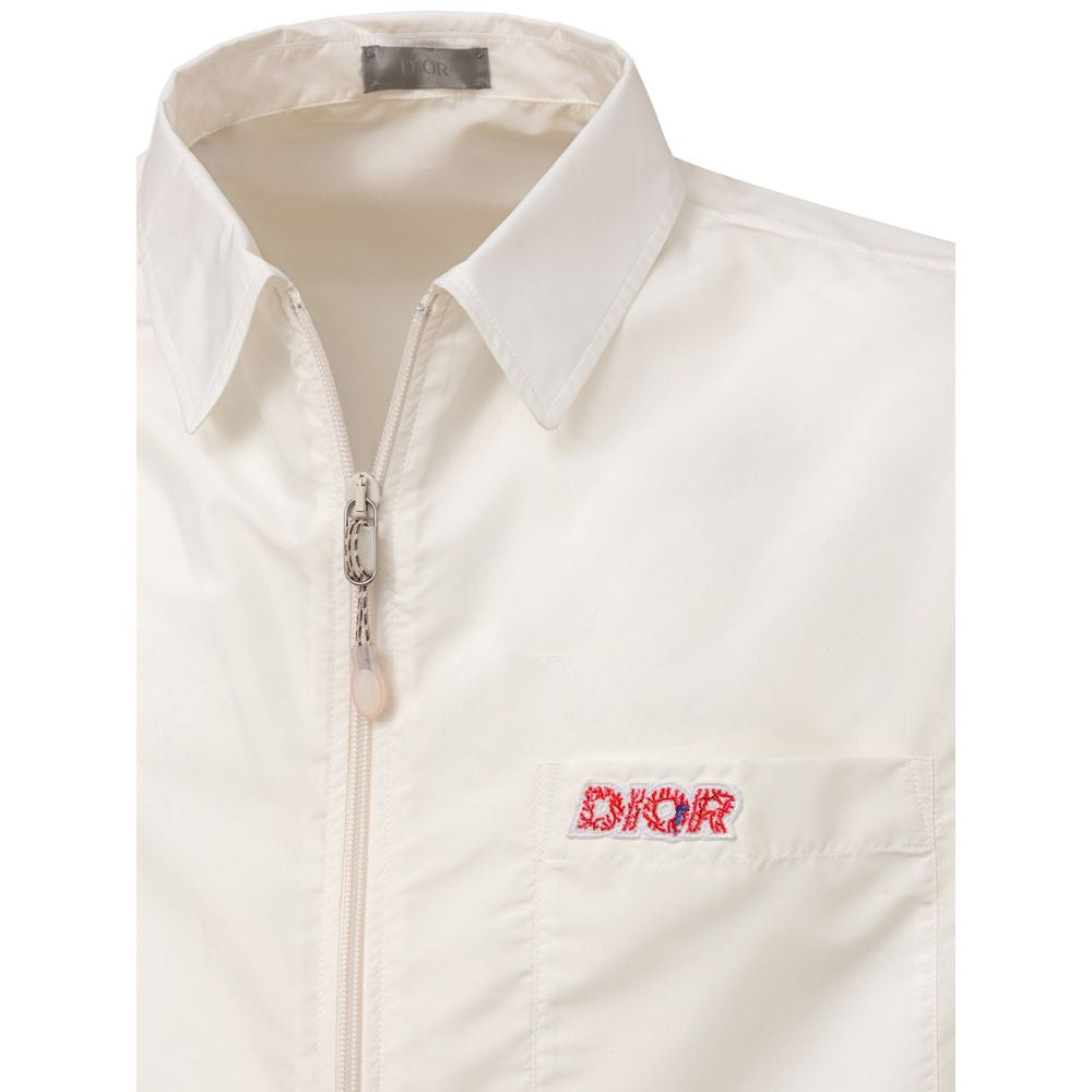 Dior Weißes Polyester-Kurzarmshirt