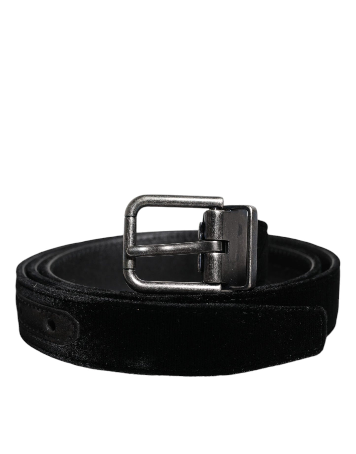 Ceinture classique en cuir noir avec boucle en métal Dolce & Gabbana