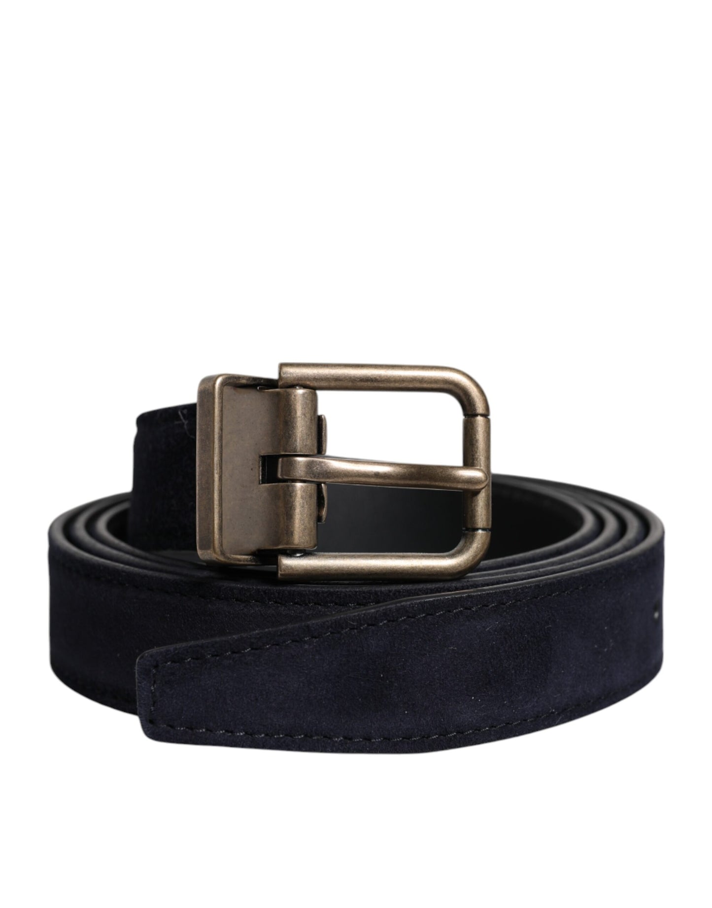 Ceinture classique Dolce & Gabbana en cuir de chèvre noir avec boucle en métal
