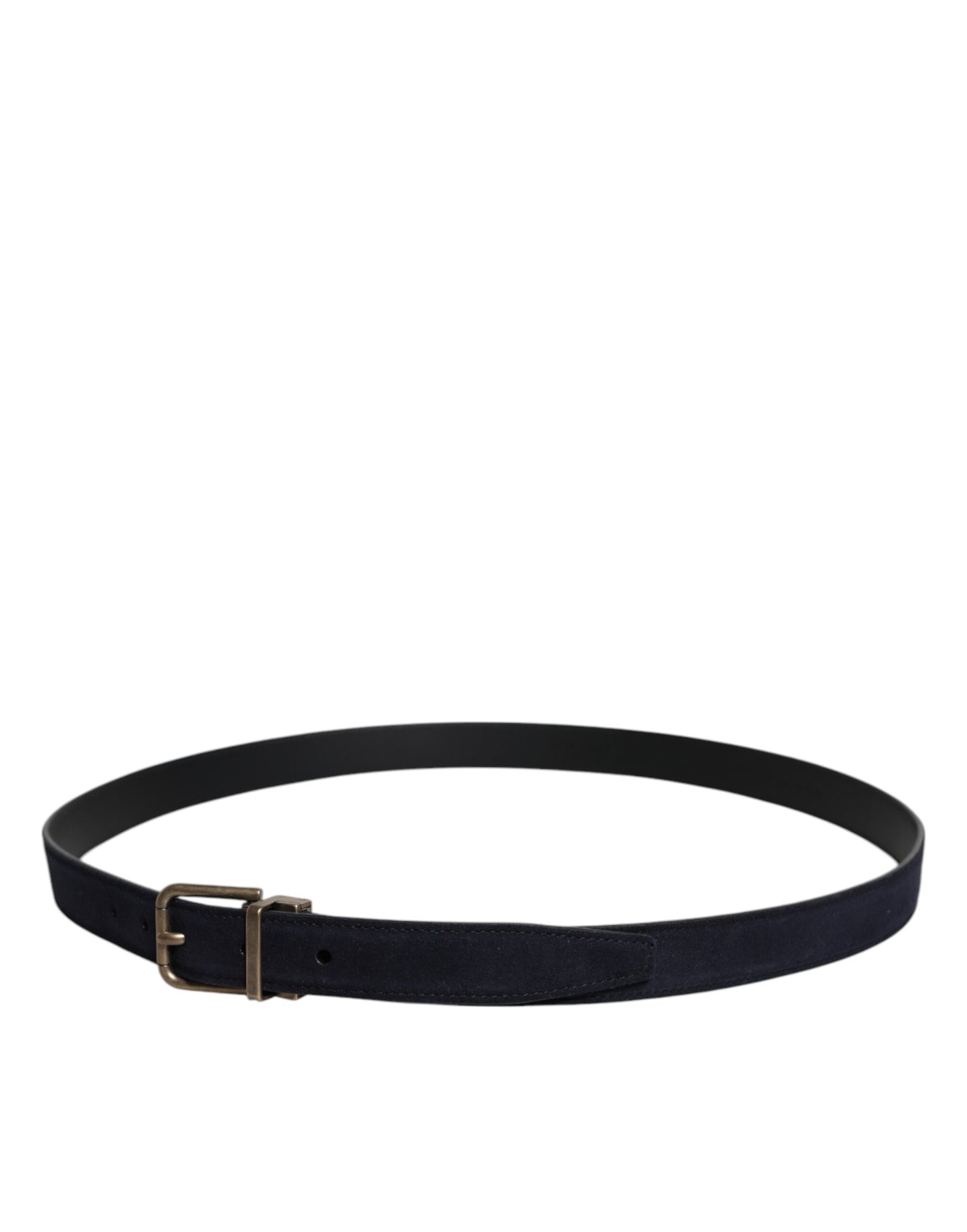 Ceinture classique Dolce & Gabbana en cuir de chèvre noir avec boucle en métal
