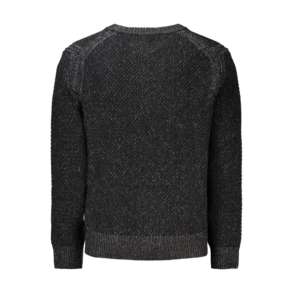 Pull en laine noire Hugo Boss pour homme