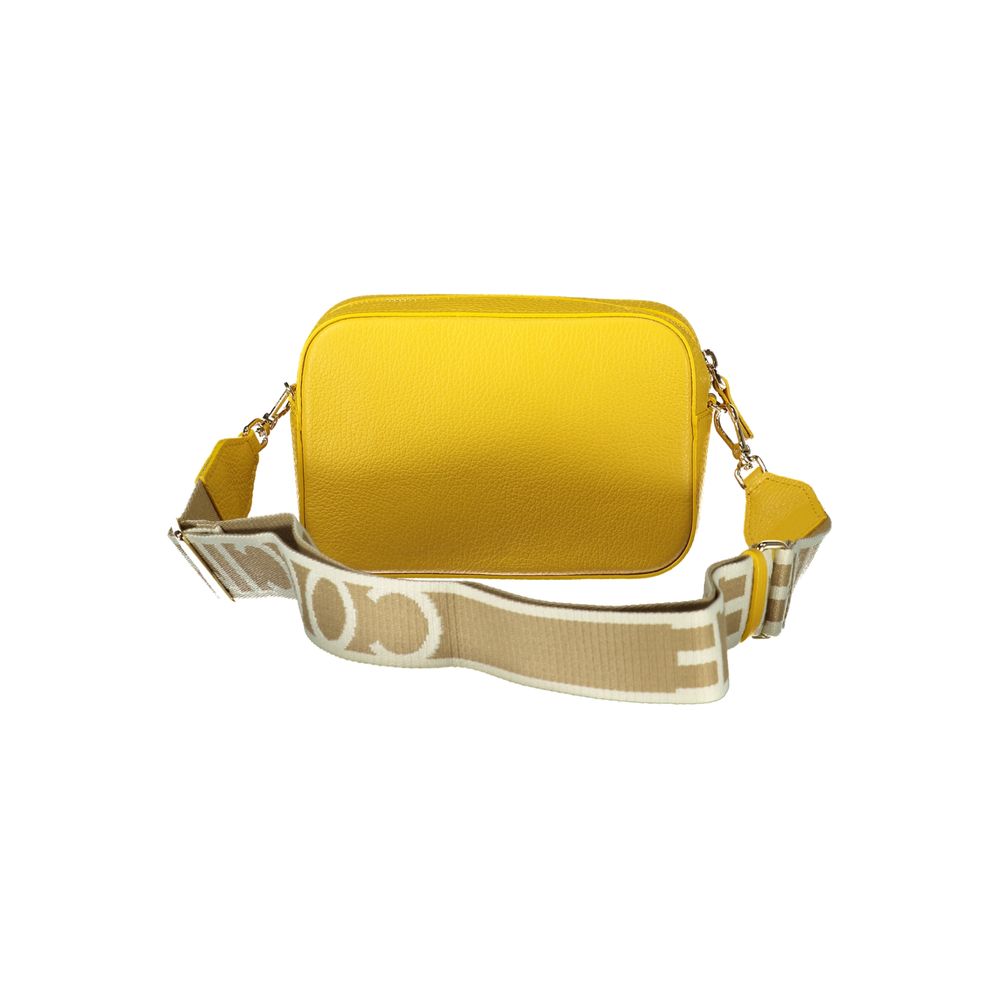 Sac à main Coccinelle en cuir jaune pour femme