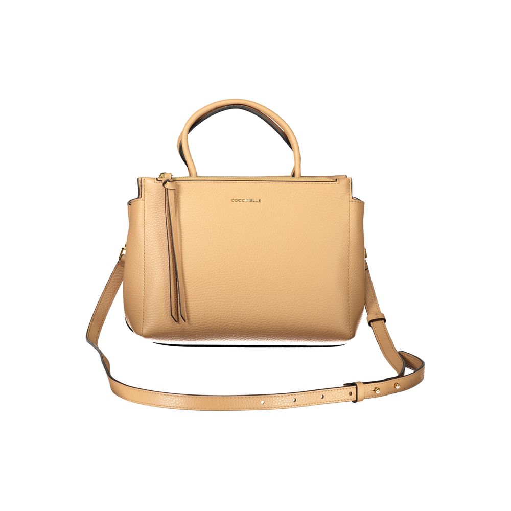Coccinelle Braune Leder Damen Handtasche
