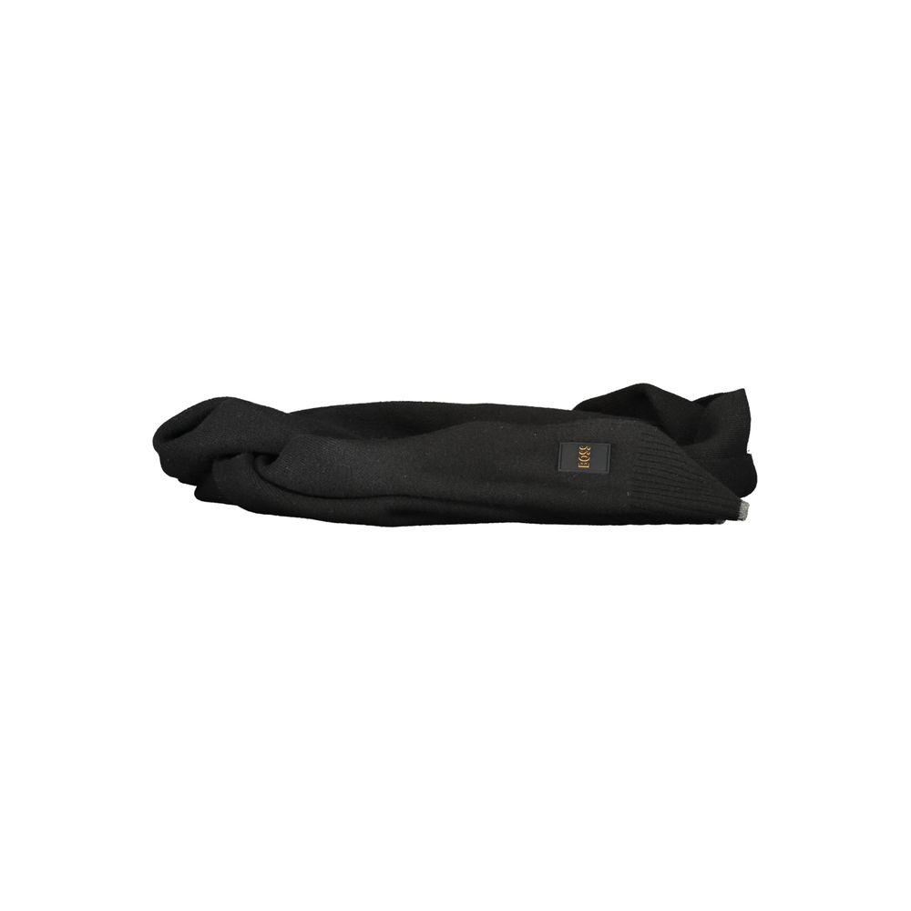 Écharpe en laine noire pour homme de Hugo Boss