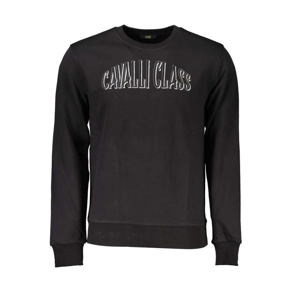 Pull Cavalli Class en coton noir pour homme