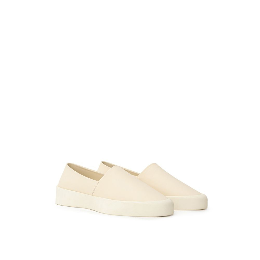 Fear Of God – Slipper aus beigefarbenem Leder