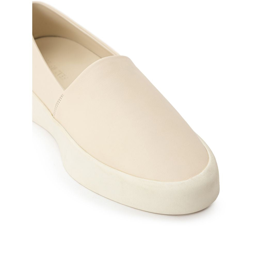 Fear Of God – Slipper aus beigefarbenem Leder