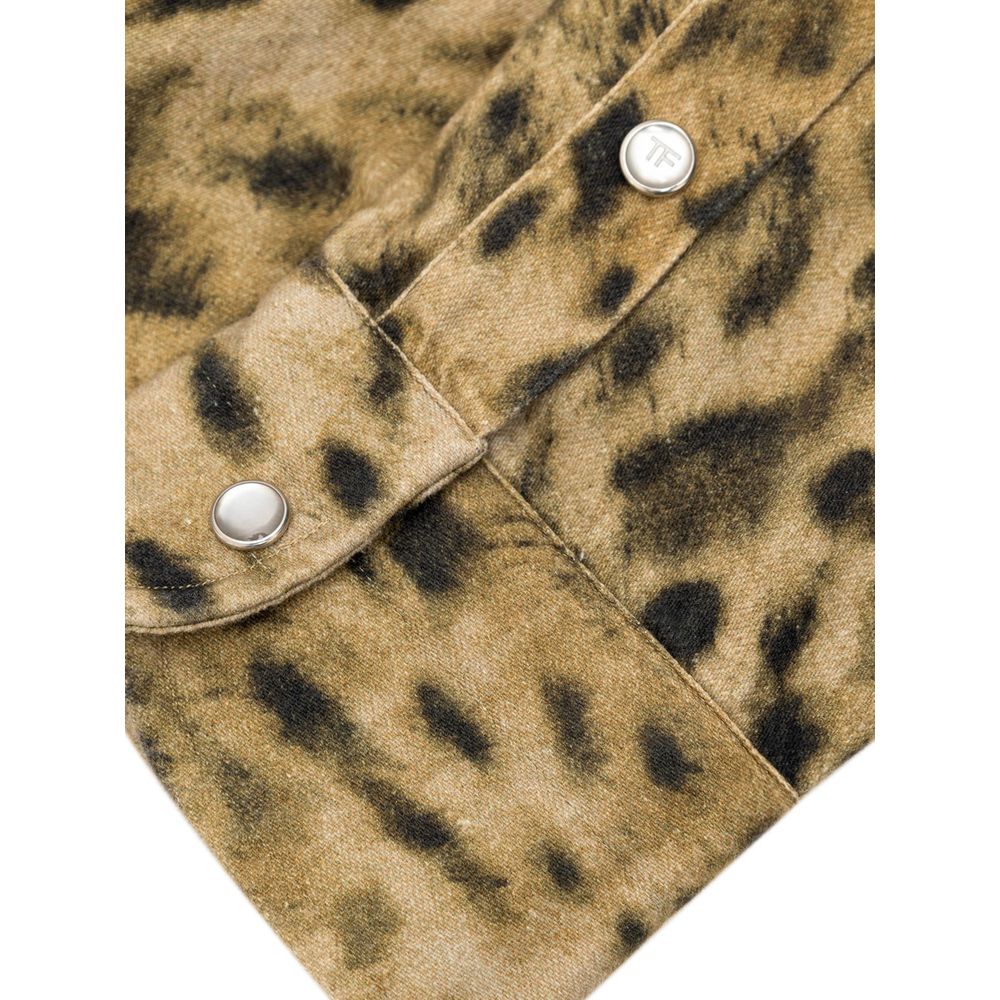 Beiges Baumwollhemd von Tom Ford