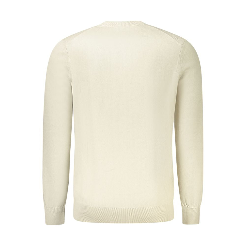 Pull homme en coton beige Hugo Boss