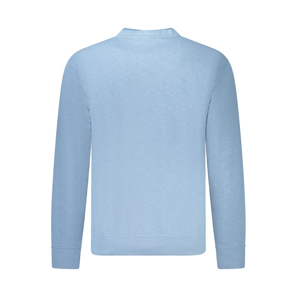 Pull Hugo Boss en coton bleu clair pour homme