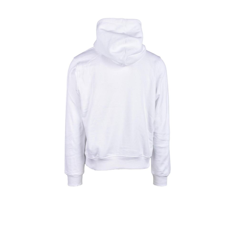 Sweat à capuche en coton blanc Diesel